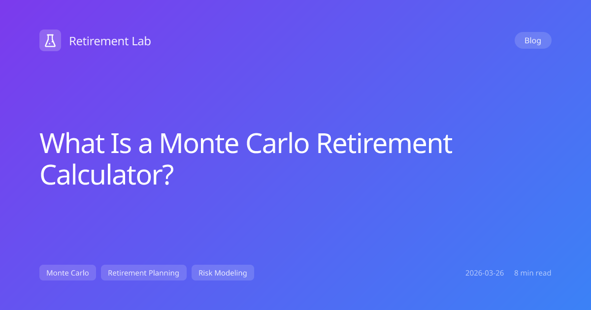 How Monte Carlo Retirement Planning Works (and What Most Calculators ...